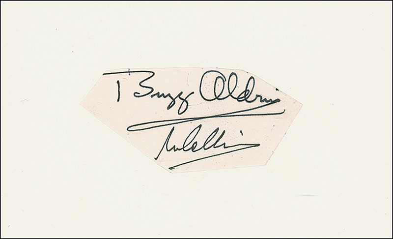 Lot 516 Apollo 11: Aldrin and Collins Signature
