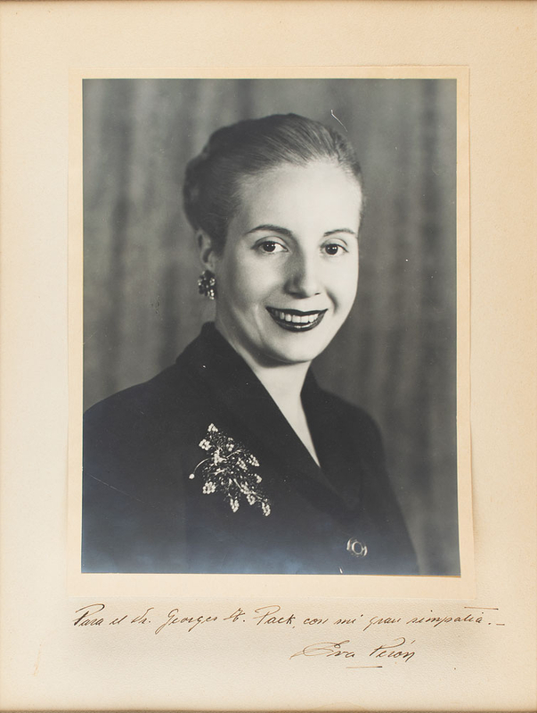 Lot 198 Eva Peron Signed Photograph