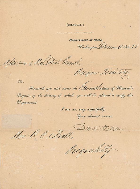 Lot 361 Daniel Webster Signed Document