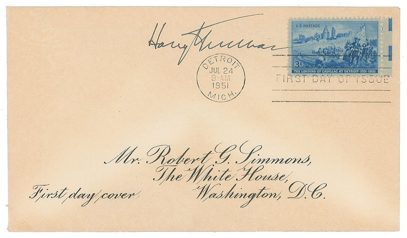 Lot 128 Harry S. Truman First Day Cover