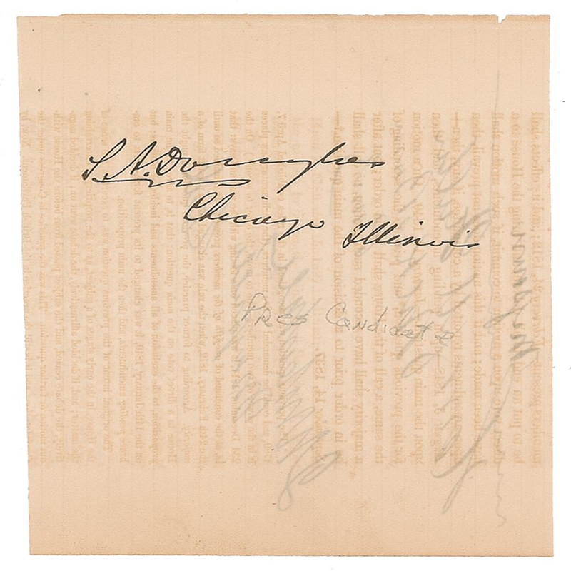 Lot 263 Stephen A. Douglas
