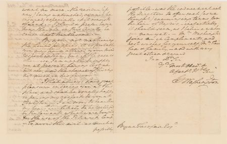 Lot #1 George Washington: Washington faces his first postwar challenge in renting slaves to open the Potomac, after providing ?for the hire of Negros, ineffectually it should seem, as I believe we have got none yet? - Image 2