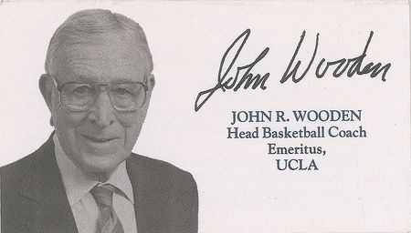 Lot #1364 John Wooden Signed Photograph - Image 2