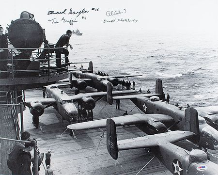 Lot #406 Doolittle Raiders Signed Photograph - Image 1
