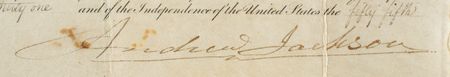 Lot #9 Andrew Jackson Signed Document - Image 2
