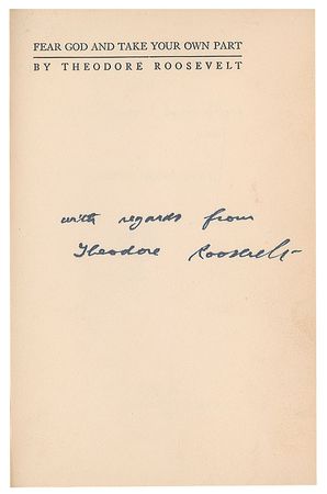Lot #28 Theodore Roosevelt Book - Image 2