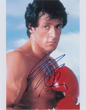 Lot #1233 Sylvester Stallone Signed Photograph - Image 1