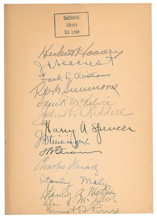 Lot #95 Herbert Hoover Book - Image 2