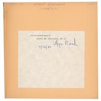 Lot #673 Ayn Rand Book - Image 1