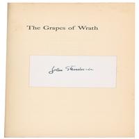 Lot #683 John Steinbeck: Signed first edition of The Grapes of Wrath - Image 3