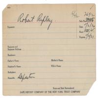 Lot #733 Robert Ripley Signed Document - Image 2