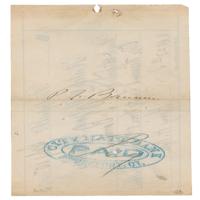 Lot #153 P. T. Barnum Check - Image 1