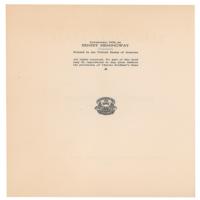 Lot #657 Ernest Hemingway Book - Image 2