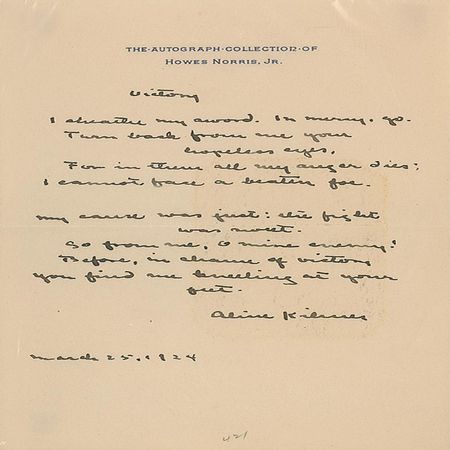 Lot #531 Joyce Kilmer - Image 2