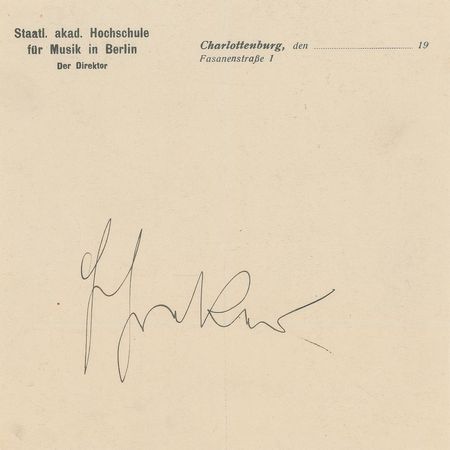 Lot #908 Franz Schreker - Image 1