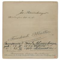 Lot #898 Josef Rheinberger Signed Photograph - Image 1