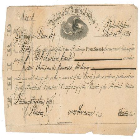 Lot #237 Nicholas Biddle - Image 1