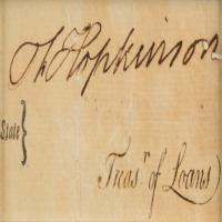 Lot #289 Francis Hopkinson Signature - Image 2