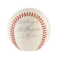 Lot #1349 NY Yankees: HOFers and Stars with DiMaggio and Berra Baseball - Image 5