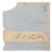 Lot #23 U. S. Grant Signature