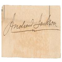 Lot #10 Andrew Jackson Signature