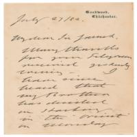 Lot #301 King Edward VII Handwritten Letter Signed - Image 1
