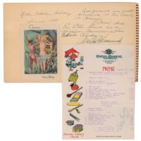 Lot #569 Diego Rivera Menu - Image 1