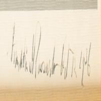 Lot #40 Franklin D. Roosevelt: Original painting of FDR, signed as president - Image 3