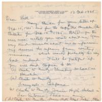 Lot #436 Chester Nimitz Handwritten Letter Signed - Image 1