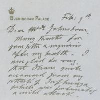 Lot #302 King Edward VII Handwritten Letter Signed - Image 1