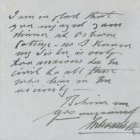 Lot #302 King Edward VII Handwritten Letter Signed - Image 2