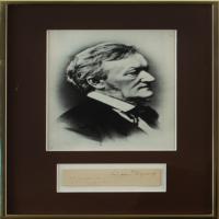 Lot #803 Richard Wagner Signature - Image 1