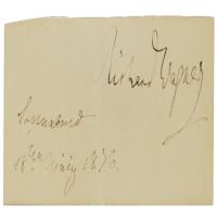 Lot #803 Richard Wagner Signature - Image 2