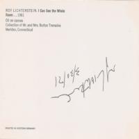 Lot #590 Roy Lichtenstein Postcard - Image 1