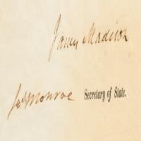 Lot #4 James Madison and James Monroe Signed Document - Image 2