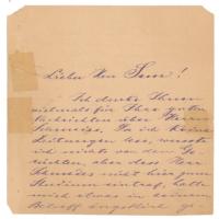 Lot #922 Cosima Wagner Handwritten Letter Signed - Image 1