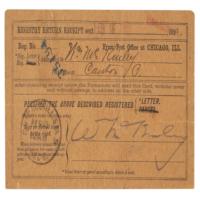 Lot #100 William McKinley Signed Document - Image 1