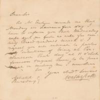 Lot #734 Sir Walter Scott Handwritten Letter Signed - Image 1