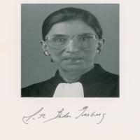 Lot #280 Ruth Bader Ginsburg Signed Photograph