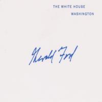 Lot #90 Gerald Ford and Dan Quayle Signatures - Image 1