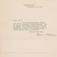 Lot #121 Eleanor Roosevelt: An 
