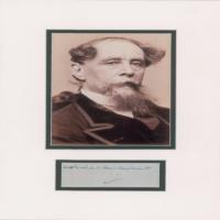 Lot #651. Charles Dickens Signature