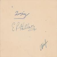 Lot #286 Edmund Hillary and Tenzing Norgay Signatures - Image 1