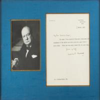 Lot #193 Winston Churchill Typed Letter Signed - Image 1