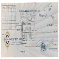 Lot #1092 Marilyn Monroe Check - Image 1