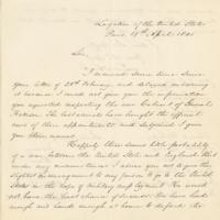 Lot #246 Lewis Cass Signed Letter - Image 1