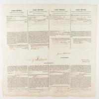 Lot #5 James Monroe and John Quincy Adams Signed Document - Image 1