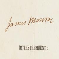 Lot #5 James Monroe and John Quincy Adams Signed Document - Image 2
