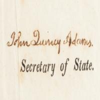 Lot #5 James Monroe and John Quincy Adams Signed Document - Image 3