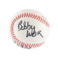 Lot #827 Grateful Dead: Garcia and Weir: Rare baseball signed by the Dead's Garcia and Weir - Image 2